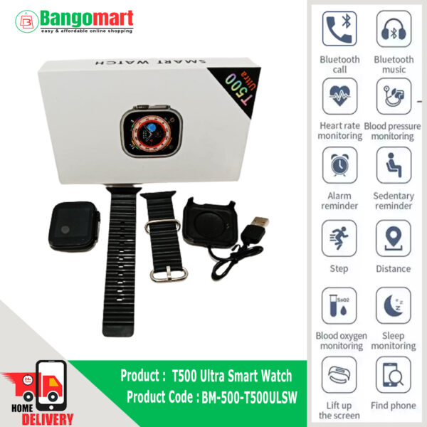 T500 Ultra Smart Watch price in bangomart