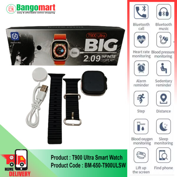 T900 Ultra Smart Watch Price in Bangomart